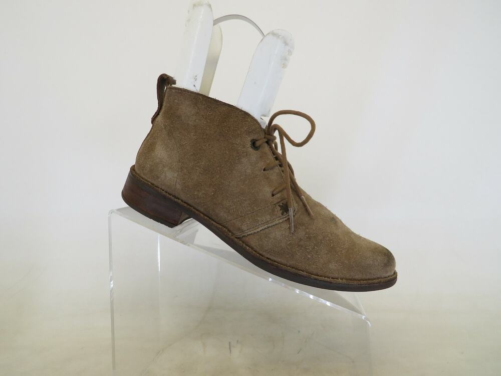 Bussola Womens Size 38 EUR Brown Suede Laces Ankle Fashion Boots Bootie